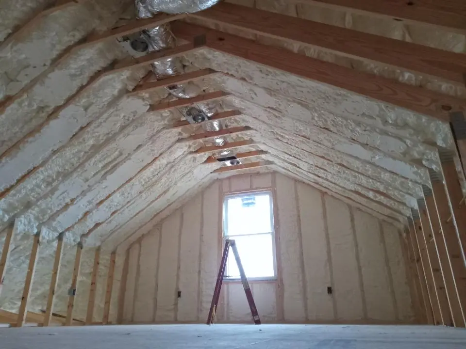 Spray foam roofing application for Crawl Space Insulation project in Trophy Club